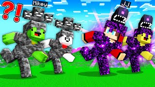 ENDER STORM ARMOR Speedrunners vs WITHER STORM ARMOR Hunters  JJ and Mikey in Minecraft Maizen [upl. by Enirehtacyram]