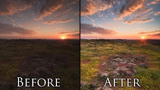 Post Processing Landscape Photos in 5 Minutes  Photoshop Tutorial and Workflow [upl. by Martreb982]