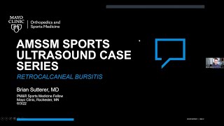 Retrocalcaneal Bursitis with Dr Brian Sutterer  AMSSM Sports Ultrasound Case Presentation [upl. by Besse]