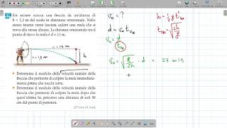 Problemi risolti sul moto parabolico  03 [upl. by Mariann]