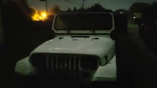 Jeep Wrangler YJ Night Footage [upl. by Ydwor]