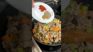 Etli patates çanak tarifi food krep keşfet yemektarifleri cooking music recipe [upl. by Aynav]