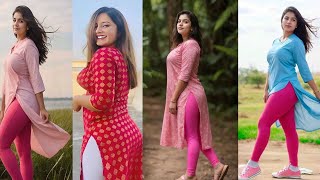 Beautiful Daily Wear Kurti With Legging  Tight Leggings For Girls  Fashion amp Films [upl. by Corenda]