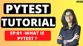 PyTest Tutorial Part 01  What is pytest   How to use PyTest  Python Training [upl. by Shelia336]