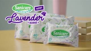 Sanicare Lavender Cleansing Wipes [upl. by Akirdna28]