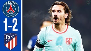 PSG vs Atletico Madrid 12  All Goals amp Highlights  Champions League 2024 [upl. by Edra]