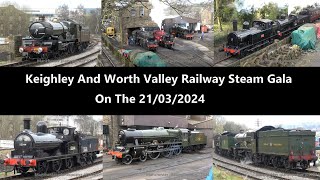 4K KWVR Keighley And Worth Valley Railway Steam Gala On The 21032024 [upl. by Sarena]