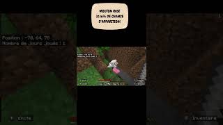 Minecraft  apparition mouton rose [upl. by Heppman637]