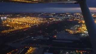 HD Cessna C172 flight overhead Newark Airport KEWR  New York City [upl. by Altman654]