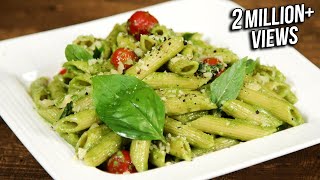 How To Make Pesto Pasta  Penne Pasta With Pesto Sauce  The Bombay Chef  Varun Inamdar [upl. by Ayikal]