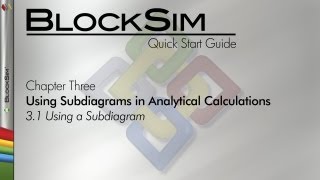 BlockSim 8 Quick Start Guide Chapter 31 Using a Subdiagram [upl. by Nosreg]