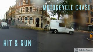 Motorcyclist chases down hit and run driver [upl. by Ilyssa]