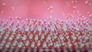 Animation of atomic layer deposition of hafnium oxide [upl. by Niotna745]