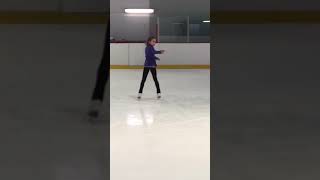 Triple Salchow  10 years old figure skater Koster [upl. by Stanwinn]