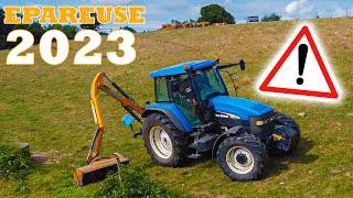 NETTOYAGE AVEC L EPAREUSE  New Holland TM120  Lagarde IRL [upl. by Esinal]