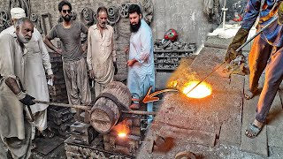 Extreme Metal Casting Sand Mold Process in Hazardous Conditions [upl. by Enelehs515]