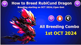 How to Breed RubiCund DragonDragon Mania Legends  All Top Breeding Combo’s  DML [upl. by Anialem]