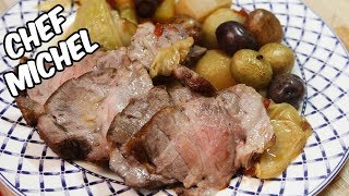 RECETTE SIMPLE ET RAPIDE  LE RÔTI DE PORC ET POMME DE TERRE [upl. by Calv667]