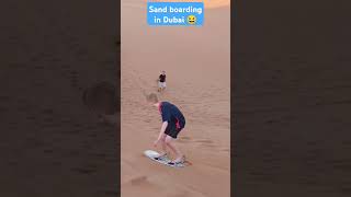 Sand boarding in Dubai 💀 [upl. by Anairdna415]