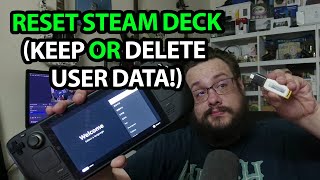 Reimage Steam Deck with via USB with or without losing user data [upl. by Copeland267]