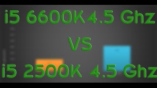 Intel i5 6600K 45 Ghz vs Intel i5 2500K 45 Ghz  BENCHMARKS  GAMING TESTS REVIEW  Win 10 [upl. by Simona879]