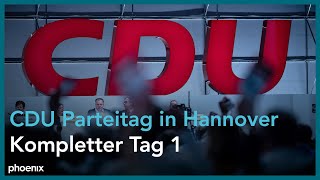 CDUParteitag in Hannover  Tag 1 [upl. by Radmen]