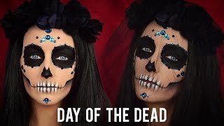 Day Of The Dead Halloween Makeup Tutorial [upl. by Gabbie]