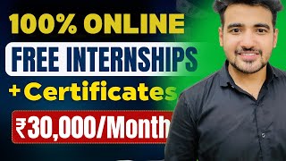 9 Online Internships For College Students with FREE Certificate ➤ Work From Home Internship [upl. by Klemens]