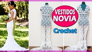 Vestido De Novia  Tejidos a Crochet [upl. by Esiuqcaj]