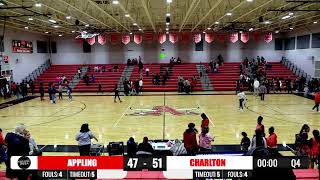 Appling County Pirates Basketball vs Charlton County Indians Basketball [upl. by Eugatnom]