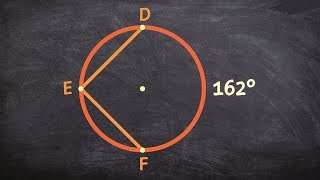 How to find the measure of an angle using inscribed angles [upl. by Airotkciv590]