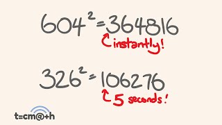 Square ANY number up to 1000 in 5 seconds  math trick [upl. by Winthorpe289]