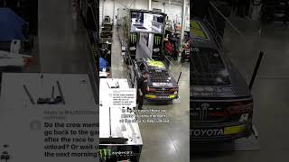 Do NASCAR team members come back to unload [upl. by Enair]