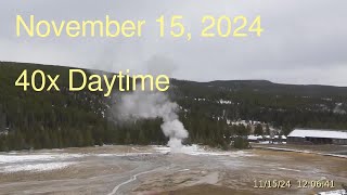 November 15 2024 Upper Geyser Basin Daytime Streaming Camera Archive [upl. by Aivatan]