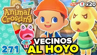 FINAL DE LAS TRAMPAS ÚLTIMOS 20 VECINOS AL HOYO ANIMAL CROSSING NEW HORIZONS 271 [upl. by Anirres]