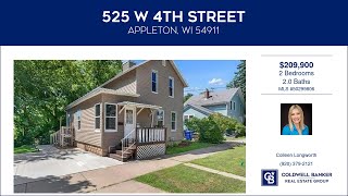 525 W 4TH Street APPLETON Wisconsin Homes for Sale  wwwcoldwellhomescom [upl. by Eitsyrk]