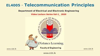 Introduction to Telecommunications  Lecture 1 amp 2 [upl. by Nisen]