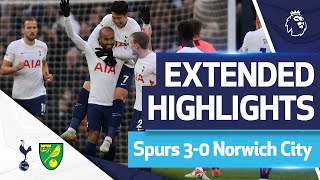 Lucas Sanchez and Sonny make it three in a row for Conte SPURS 30 NORWICH  EXTENDED HIGHLIGHTS [upl. by Kara-Lynn]