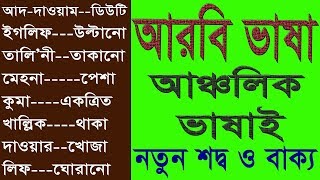 আঞ্চলিক আরবি শিক্ষা  New Arabic tutorial  Bangla to Arabic language  SPOKEN ARABIC [upl. by Aldus]