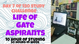 Study vlog Day 7 of 150 study challenge Life of gate aspirants gate iit [upl. by Rheba]