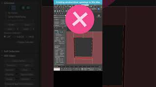 Creating Door and Window Openings in Walls Two Methods in 3ds Max shorts 3dsmax [upl. by Esertap453]