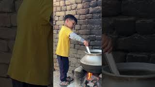 bado ki help  village life  desi khana  happy children  Home  family love [upl. by Anaela84]