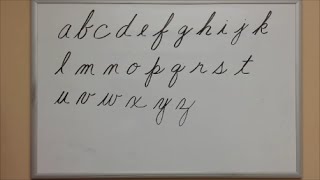 How to Write Cursive Lowercase Letters  American Handwriting [upl. by Ecnahc]