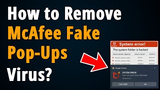 How to Stop McAfee Popups  Step to Step Tutorial [upl. by Anawak]