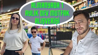 ALMANYADA MARKET FİYATLARI 1 AYLIK ALIŞVERİŞ YAPTIK [upl. by Stockton700]