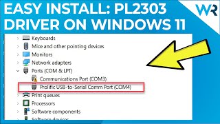 How to install the PL2303 driver on Windows 11  SUPER EASY [upl. by Adiaroz]