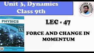 Force and change in momentum Momentum and Newtons second law [upl. by Ahsenit805]