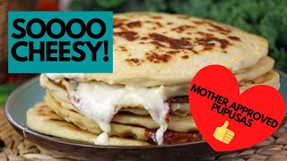 Pupusas the cheesiest best ever [upl. by Nevek]