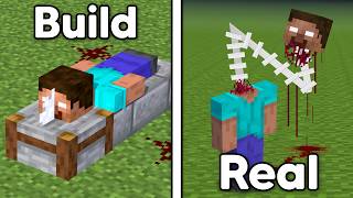 Minecraft But Scary Myth Builds Become REAL [upl. by Nnylrahc]