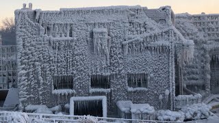 “DAY AFTER” VIDEO OF MASSIVE FIRE THAT DESTROYED THE HISTORIC MARCAL PAPER FACTORY IN ELM WOOD PARK [upl. by Converse294]